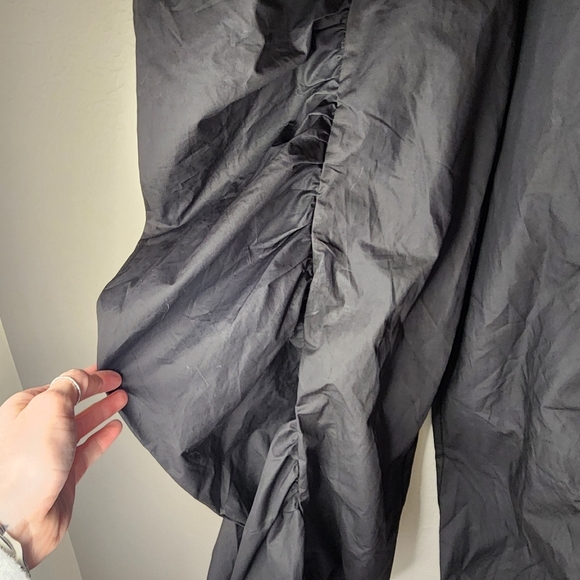 Stylewe Parachute Pants Black Drawstring Leg Waist Pockets S Medium Baggy Box1 - Picture 6 of 13